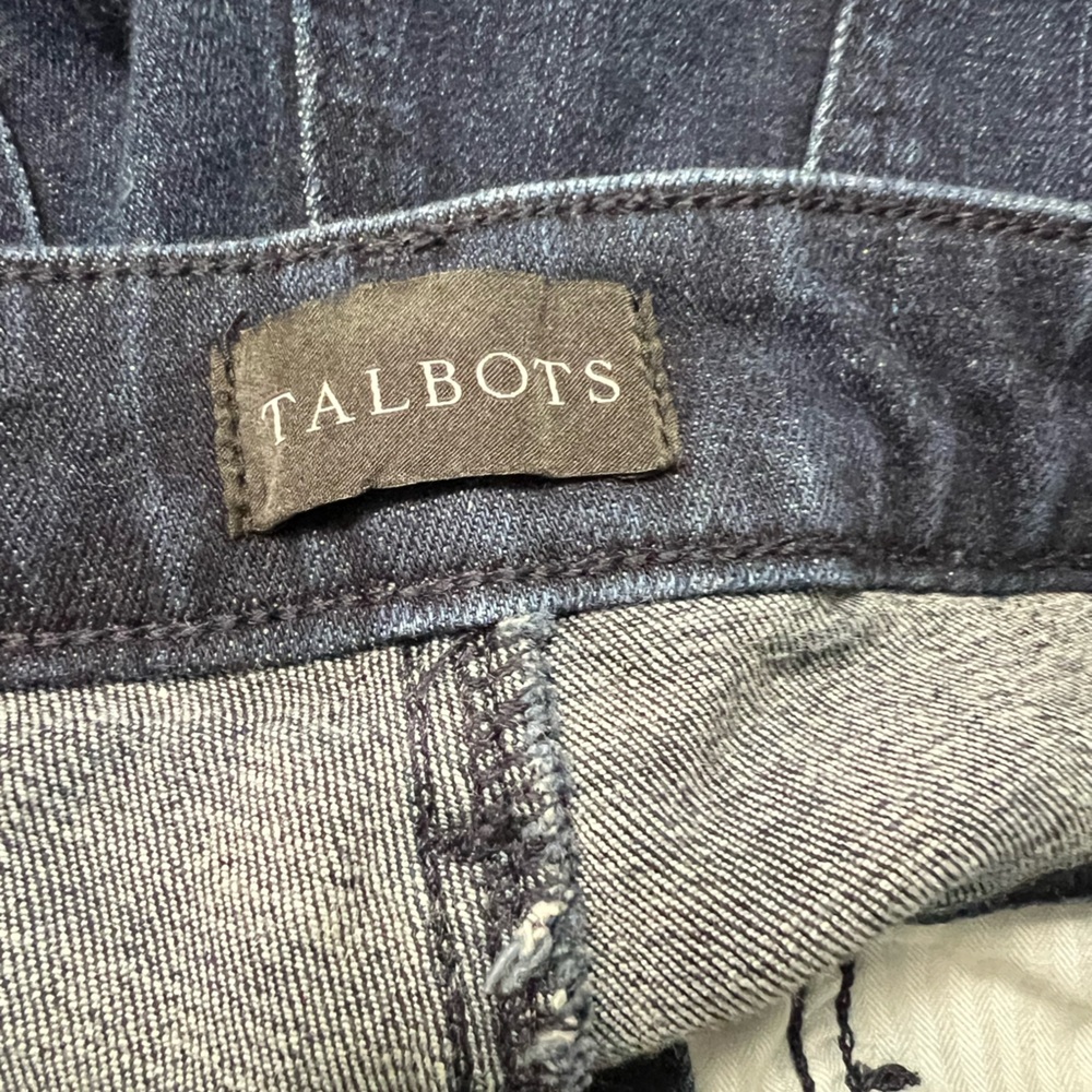 Talbots Size 8 Barely Boot Jean, Very Dark Blue. … - image 5